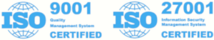 ISO 9001 and ISO 27001 certified